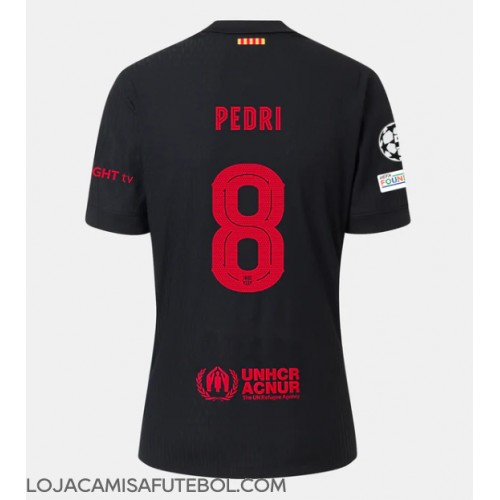 Camisa de Futebol Barcelona Pedri Gonzalez #8 Equipamento Secundário 2024-25 Manga Curta